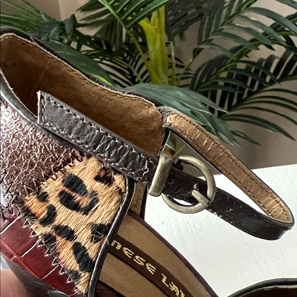 Chinese Laundry Leopard Patchwork Heels - image 12